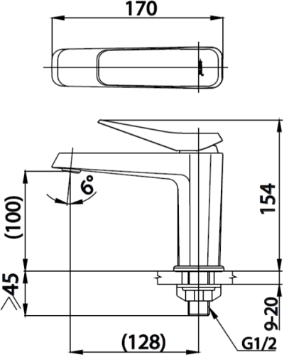 CT1241A#GR2 ก๊อกเดี่ยวอ่างล้างหน้าแบบก้านโยก (สีทอง) รุ่น X-POSH