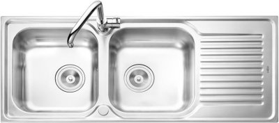 DLA202 อ่างล้างจาน 2 หลุม 1 ที่พัก