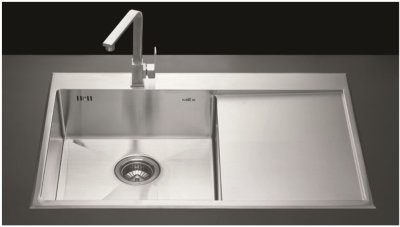 SCS861 อ่างล้างจาน 1 หลุม 1 ที่พัก