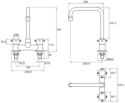 WS-0133L ก๊อกผสมอ่างล้างจาน รุ่น CHAOPRAYA