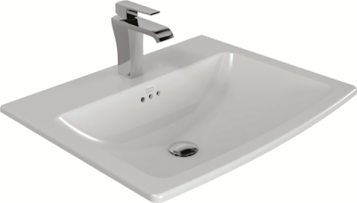 WP-F507-WT (CCASF507-1010410F0) อ่างล้างหน้า แบบฝังบนเคาน์เตอร์  รุ่น NOBILE