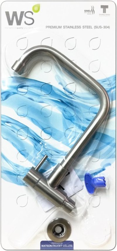 WS-0434L ก๊อกเดี่ยวอ่างล้างจาน แบบติดผนัง รุ่น TEENY