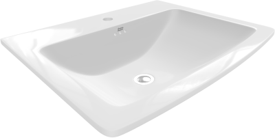 WP-F507-WT (CCASF507-1010410F0) อ่างล้างหน้า แบบฝังบนเคาน์เตอร์  รุ่น NOBILE