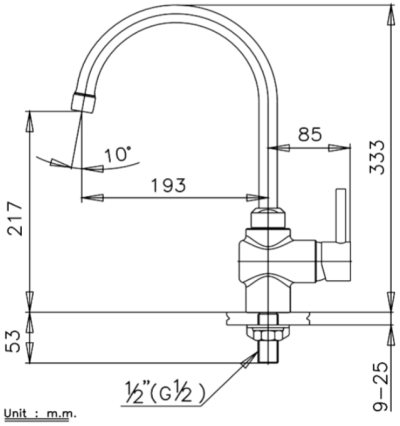 CT151A(HM) ก๊อกอ่างซิงค์แบบก้านโยก รุ่น ANTHONY