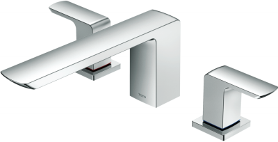 TBG02201T ก๊อกผสมสำหรับลงอ่างอาบน้ำ ชนิดติดเคาน์เตอร์ (3 รูก๊อก)