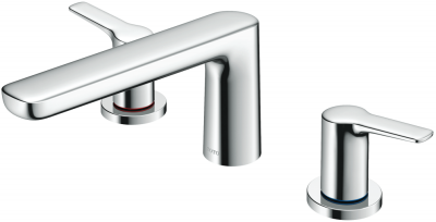 TBG03201T ก๊อกผสมสำหรับลงอ่างอาบน้ำ ชนิดติดเคาน์เตอร์ (3 รูก๊อก)