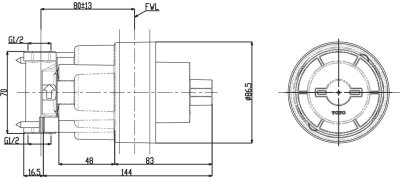 TBN01102T วาล์วสำหรับชุดเปลี่ยนทิศทางน้ำ (เข้า 1 ออก 2)