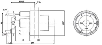 TBN01103T วาล์วสำหรับชุดเปลี่ยนทิศทางน้ำ (เข้า 1 ออก 3)