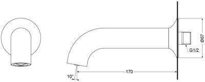 TBS02001T ชุดทางน้ำออก