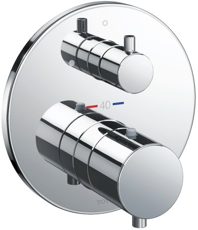 TBV01407T ก๊อกผสมชนิดฝังผนัง แบบปรับอุณหภูมิคงที่ สำหรับน้ำออก 1 ทาง *1