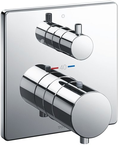 TBV02403T ก๊อกผสมชนิดฝังผนัง แบบปรับอุณหภูมิคงที่ สำหรับน้ำออก 1 ทาง *1