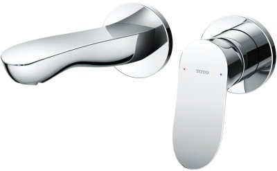 TLG01310T ก๊อกผสมอ่างล้างหน้าแบบก้านโยก ชนิดฝังผนัง (Short Spout) ไม่รวมสะดือ