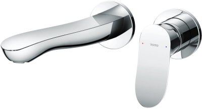 TLG01311T ก๊อกอ่างล้างหน้าแบบก้านโยกฝังผนัง สี POLISHED CHROME