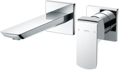 TLG02310T ก๊อกผสมอ่างล้างหน้าแบบก้านโยก ชนิดฝังผนัง (Short Spout) ไม่รวมสะดือ