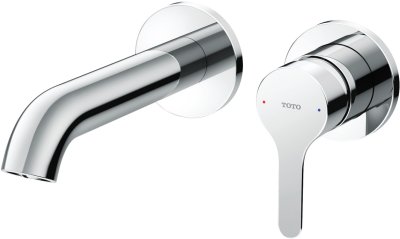 TLS01309T ก๊อกผสมอ่างล้างหน้าแบบก้านโยก ชนิดฝังผนัง (Short Spout) ไม่รวมสะดือ