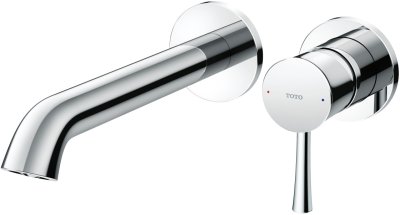 TLS02308T ก๊อกผสมอ่างล้างหน้าแบบก้านโยก ชนิดฝังผนัง (Long Spout) ไม่รวมสะดือ