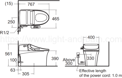 TF-2025-WT-9 (CEAS5375-1000401T0) สุขภัณฑ์ แบบชิ้นเดียว 6 ลิตร รุ่น ESSENTIAL
