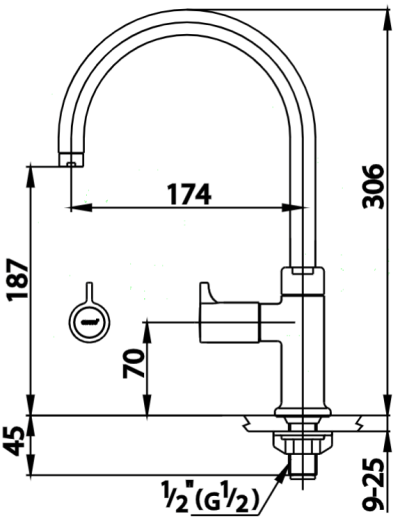 CT1087C27(HM) ก๊อกอ่างซิงค์ รุ่น COMO
