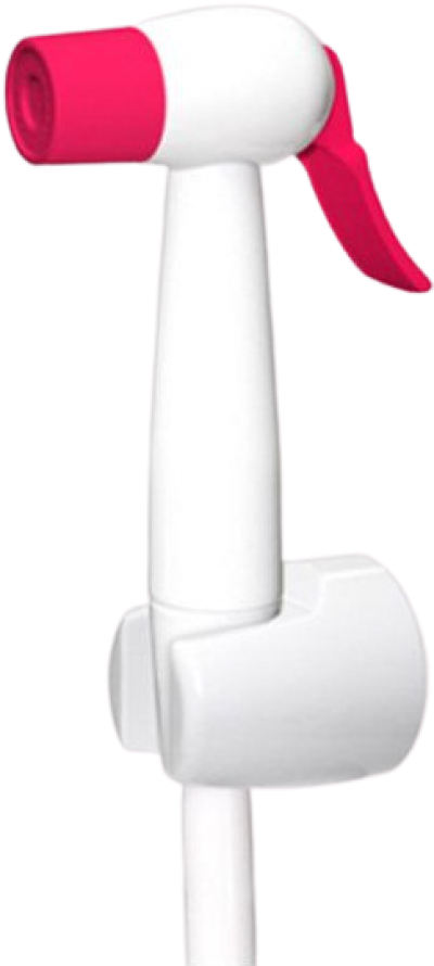 RS-909-PI สายฉีดชำระ สีขาว-ชมพู