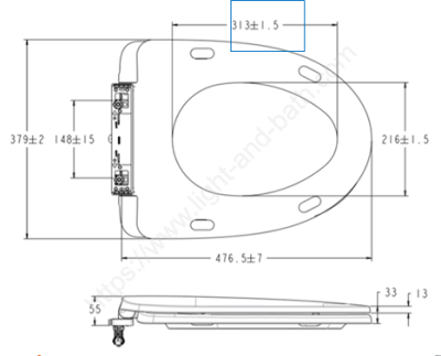 62000NS-WT ฝารองนั่ง NO.62S