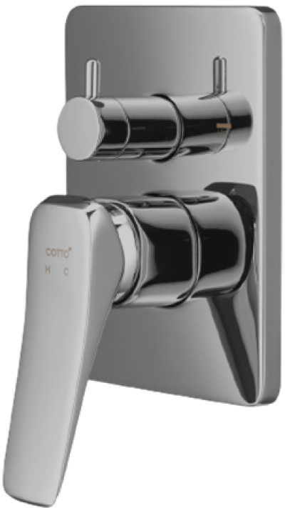 CT2304A#BL วาล์วผสมเปิด-ปิดน้ำแบบก้านโยก พร้อมวาล์วเปลี่ยนทิศทางน้ำ รุ่น X-POSH