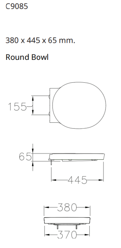 C9085 ฝารองนั่ง