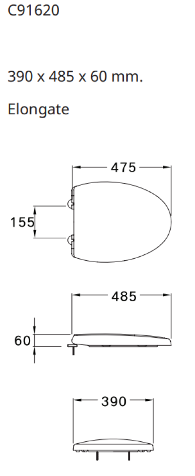 C91620 ฝารองนั่ง