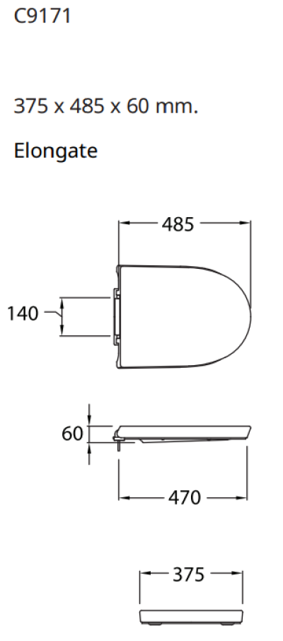 C9171 ฝารองนั่ง (SOFT CLOSE)