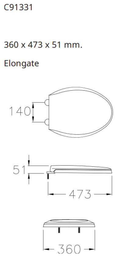 C91331 ฝารองนั่ง SOFT CLOSE