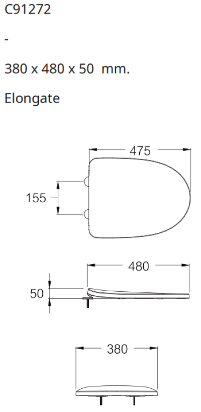 C91272 ฝารองนั่ง