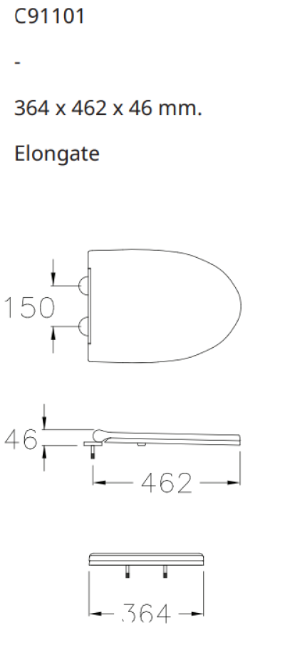 C91101 ฝารองนั่ง SOFT CLOSE