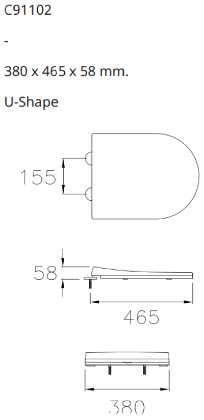 C91102 ฝารองนั่ง SOFT CLOSE