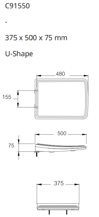 C91550 ฝารองนั่ง C10147 THANTARA