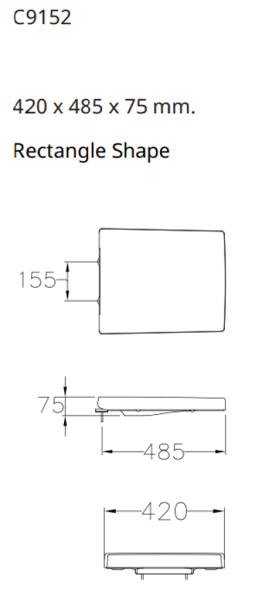 C9152 ฝารองนั่ง