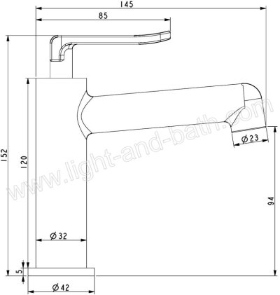 RA MU-1003BLACK ก็อกอ่างล้างหน้าน้ำเย็น สีดำ