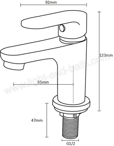 RA BR5665 ก๊อกอ่างล้างหน้า สแตนเลส