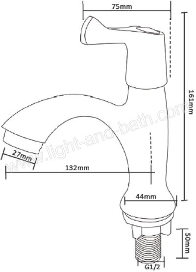 BN 60A4567 ก๊อกอ่างล้างหน้า น้ำเย็น