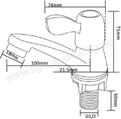 BN 60A4884 ก๊อกอ่างล้างหน้า น้ำเย็น