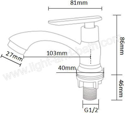 BN 4441234 ก๊อกอ่างล้างหน้า น้ำเย็น รุ่น MAISEN