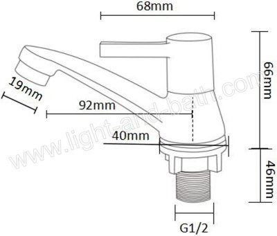BN 6667788 ก๊อกอ่างล้างหน้า น้ำเย็น รุ่น KING