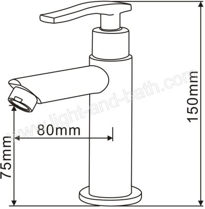 RA DS-14290 ก๊อกอ่างล้างหน้า (น้ำเย็น) รุ่น JAMES