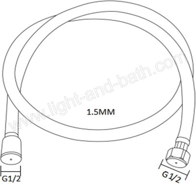 BN 900A7559 สายฝักบัว สแตนเลส ขนาดยาว 150 ซม