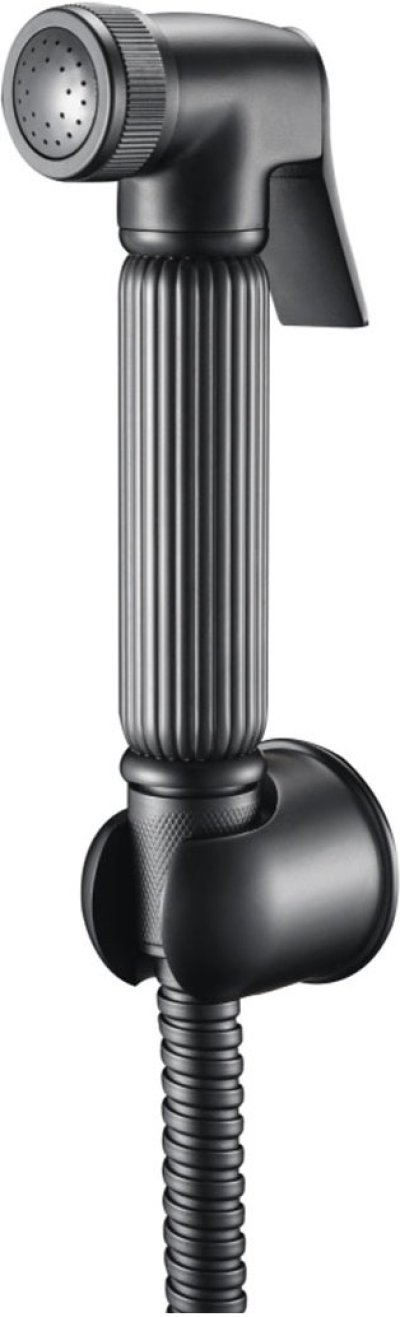 RA 989-BLACK ชุดสายฉีดชำระ พร้อมสายและขอแขวน ดำ