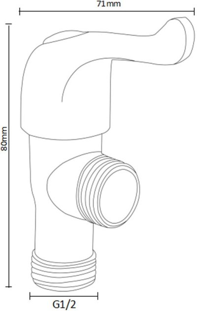 BN 5554422 สต็อปฝักบัวน้ำเย็น OTTO