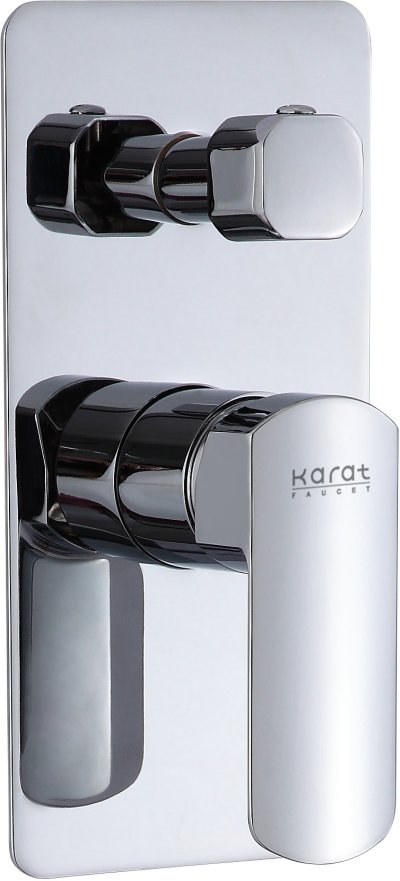 KF-43-861-50 ก๊อกผสมฝังผนังแบบก้านโยก พร้อมที่สลับทางน้ำ (Diverter) สำหรับฝักบัวก้านแข็ง