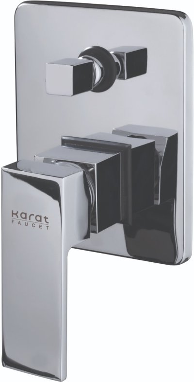 KF-25-861-50 ก๊อกผสมฝังผนังแบบก้านโยก พร้อมที่สลับทางน้ำ (Diverter) สำหรับฝักบัวก้านแข็ง