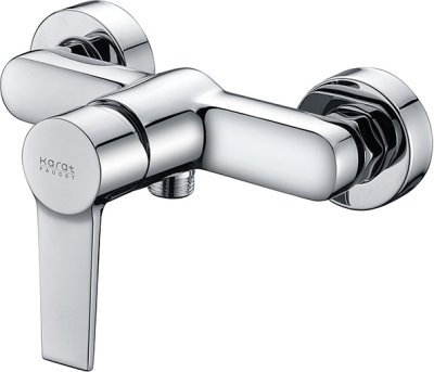 KF-18-760-50 ก๊อกผสมยืนอาบแบบก้านโยก ติดผนัง สำหรับฝักบัวสายอ่อน