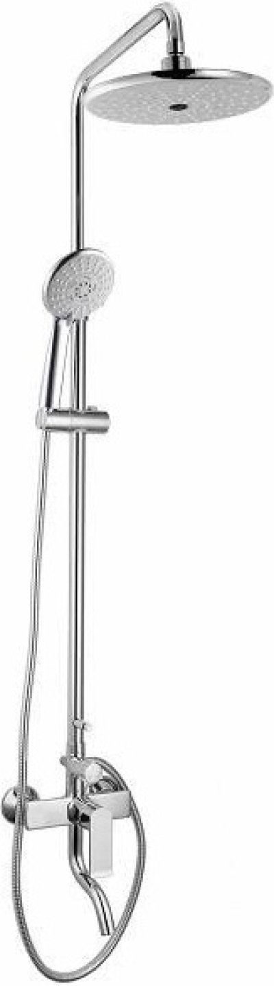 KRS-027-725 ก๊อกผสมอ่างอาบน้ำติดผนัง พร้อมชุดฝักบัว Rain Showerปรับน้ำ 3 ระดับ และ ฝักบัวสายอ่อนปรับน้ำ 5 ระดับ