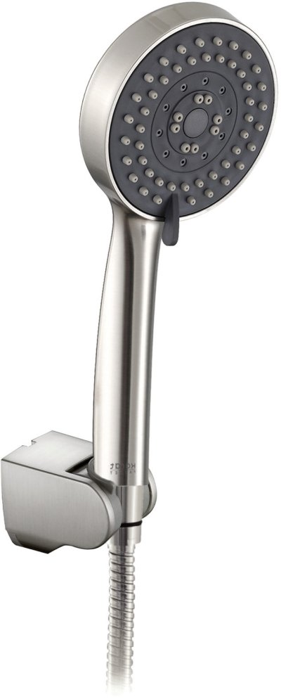 KS-17-235-63 ฝักบัวสายอ่อนปรับน้ำ 5 ระดับ ขนาด ø 10.3 ซม. พร้อมสายสแตนเลส 304 ขอแขวนปรับระดับได้ 