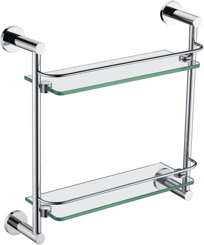 KB-11-716-50 ชั้นกระจกวางของแบบ 2 ชั้น พร้อมราวกั้น